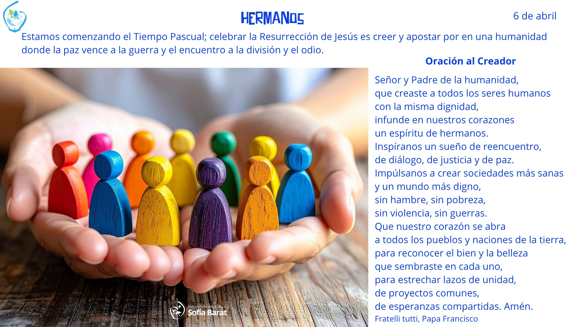 Oración del día · 6 de abril de 2026