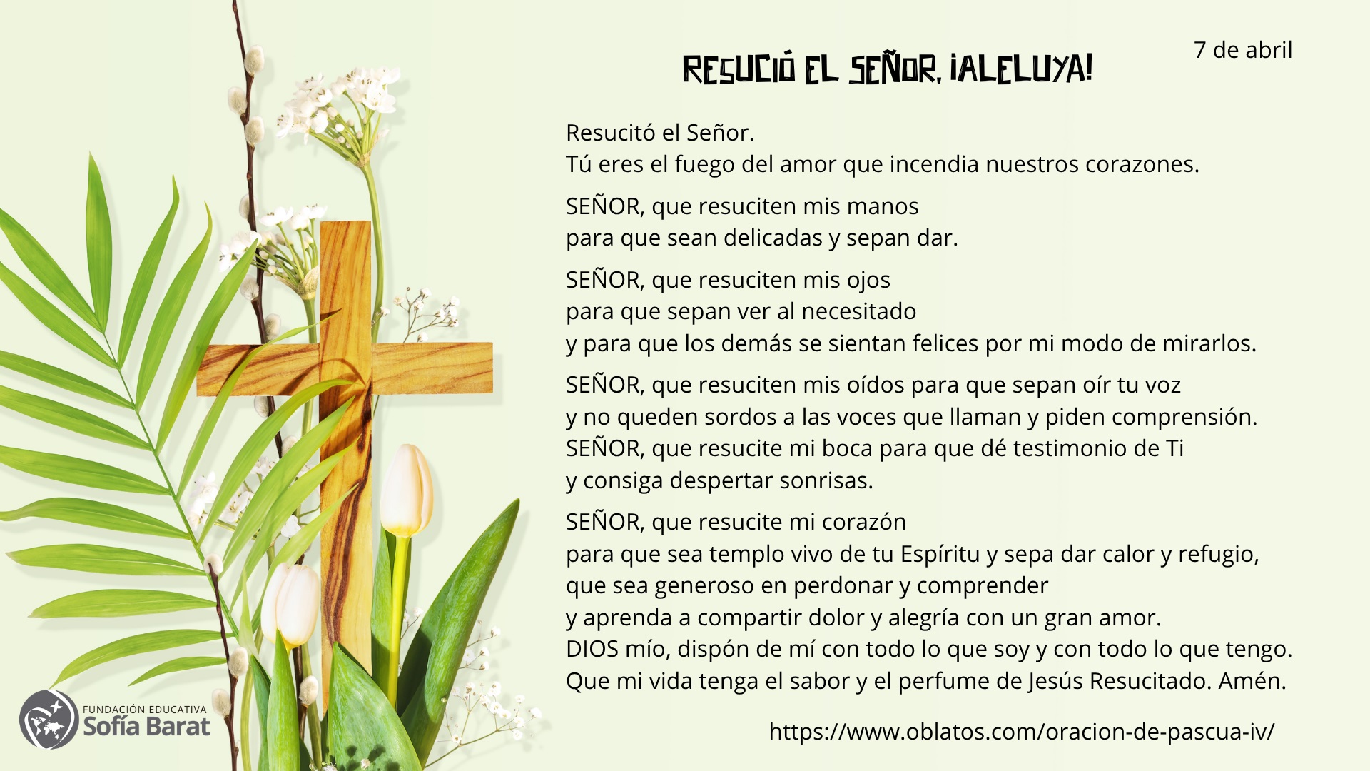 Resució el Señor, ¡Aleluya! · 7 de abril de 2026